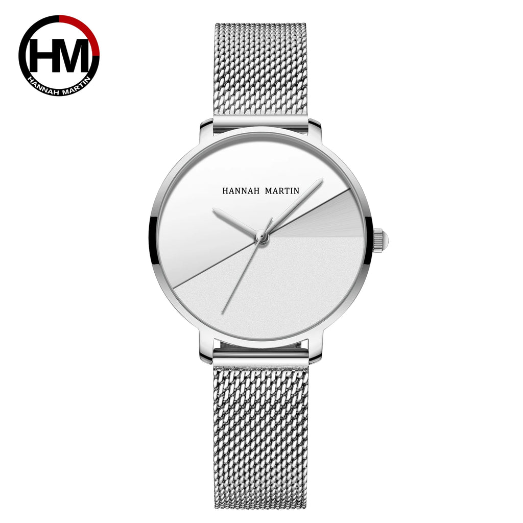 L&J Luxury Ladies Watch Design Private Drand Stainless Steel Mesh Belt Waterproof Ladies Wristwatch
