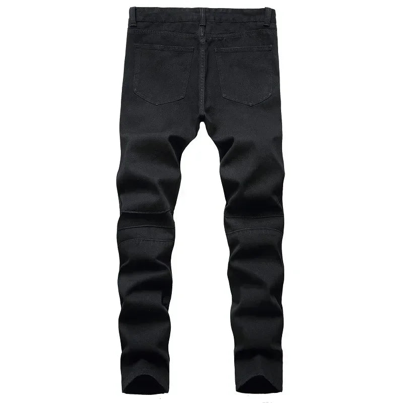 L &J Luxury New Men's Slim Jeans White