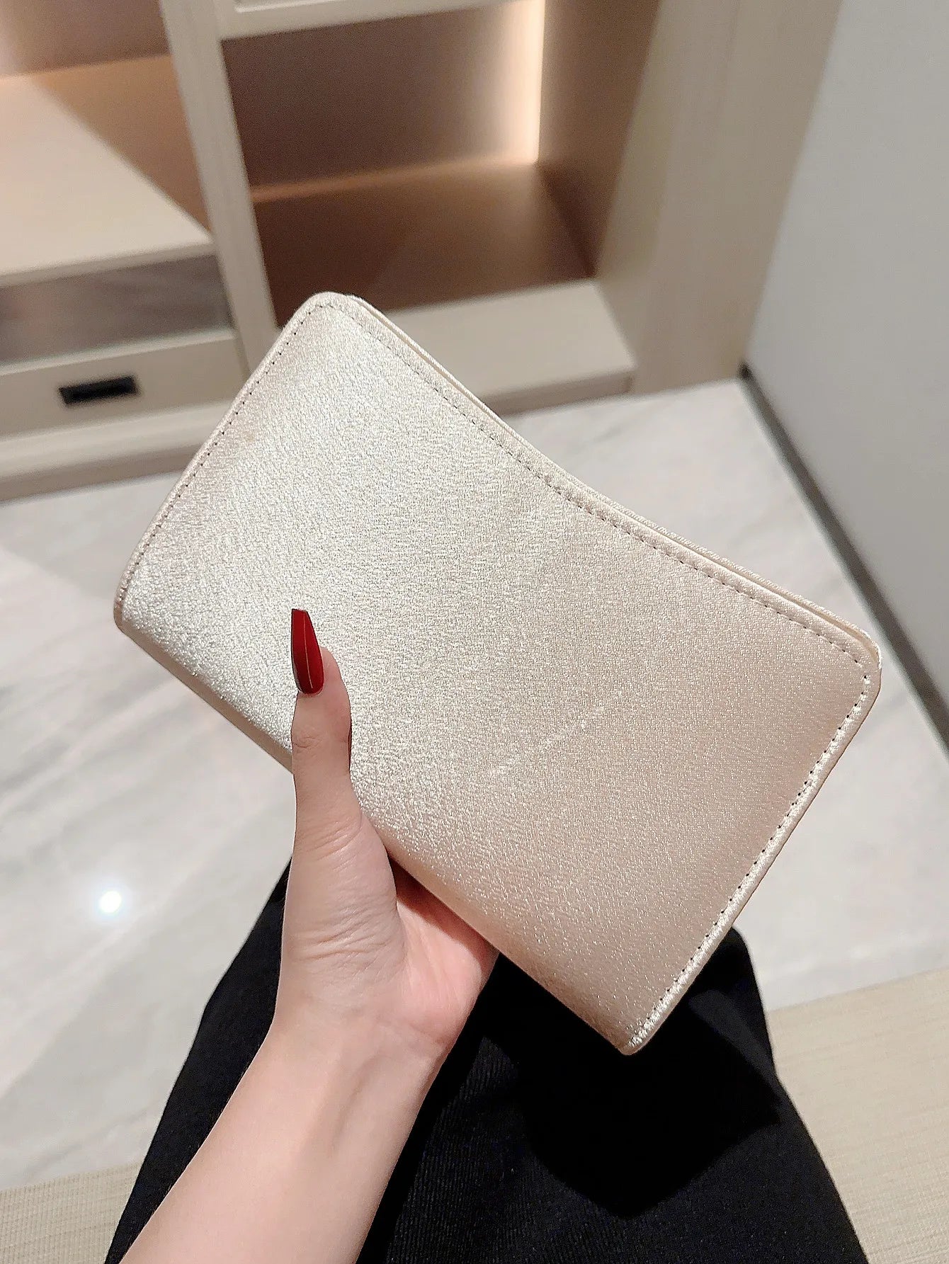 L&J Luxury Women's Fashion Satin Clutch Bag