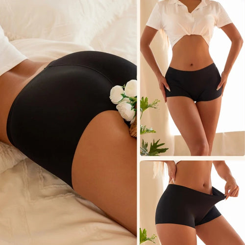 L &J Luxury 3Pcs Seamless Boxer Shorts for  Women's
