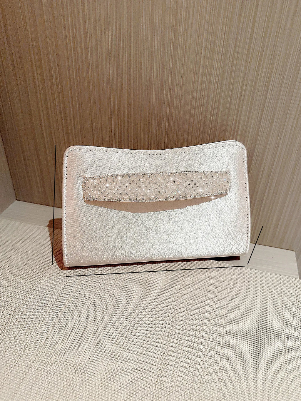 L&J Luxury Women's Fashion Satin Clutch Bag