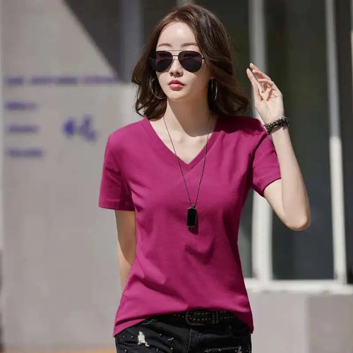 L &J Luxury 95% Cotton T Shirt Women