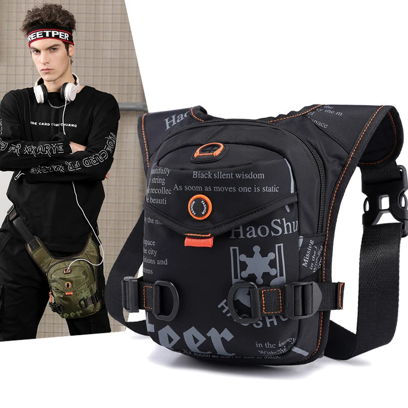 L&J Luxury Men Waist Pack Hip Leg Bag