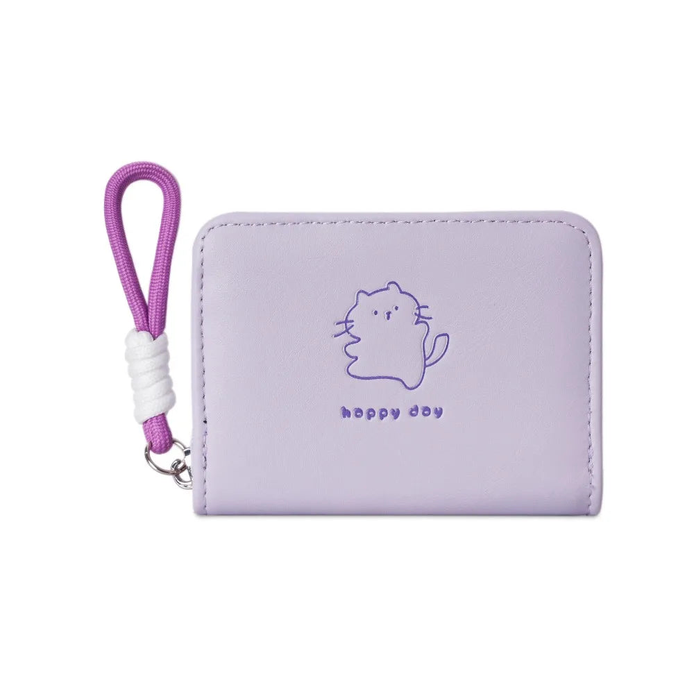 L&J Luxury Women Wallet Bear Rabbit Cat Pu Leather Card Holder Short Wallet